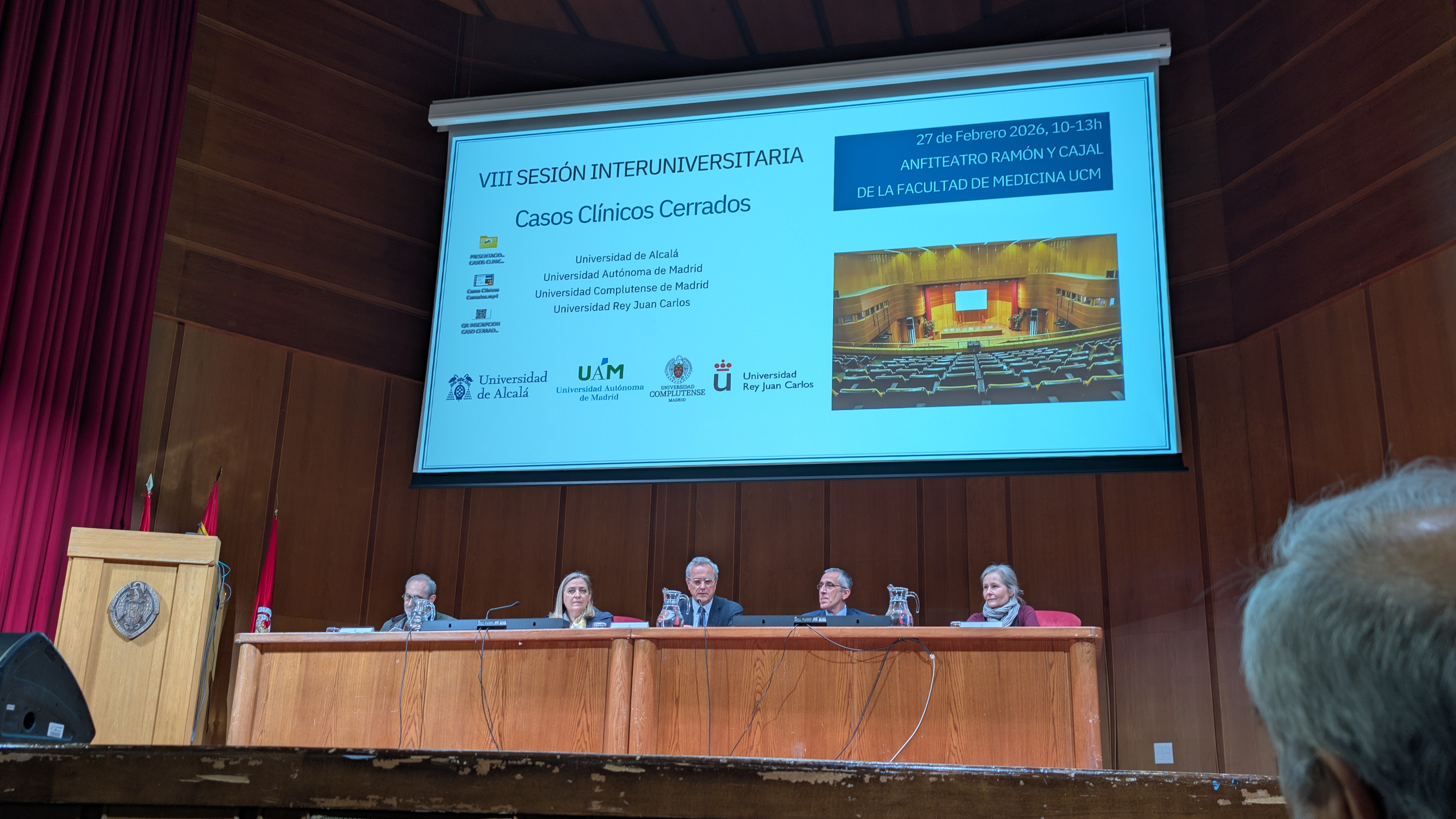 Sesión Universitaria de Casos Clínicos Cerrados. Curso 2025- 2026